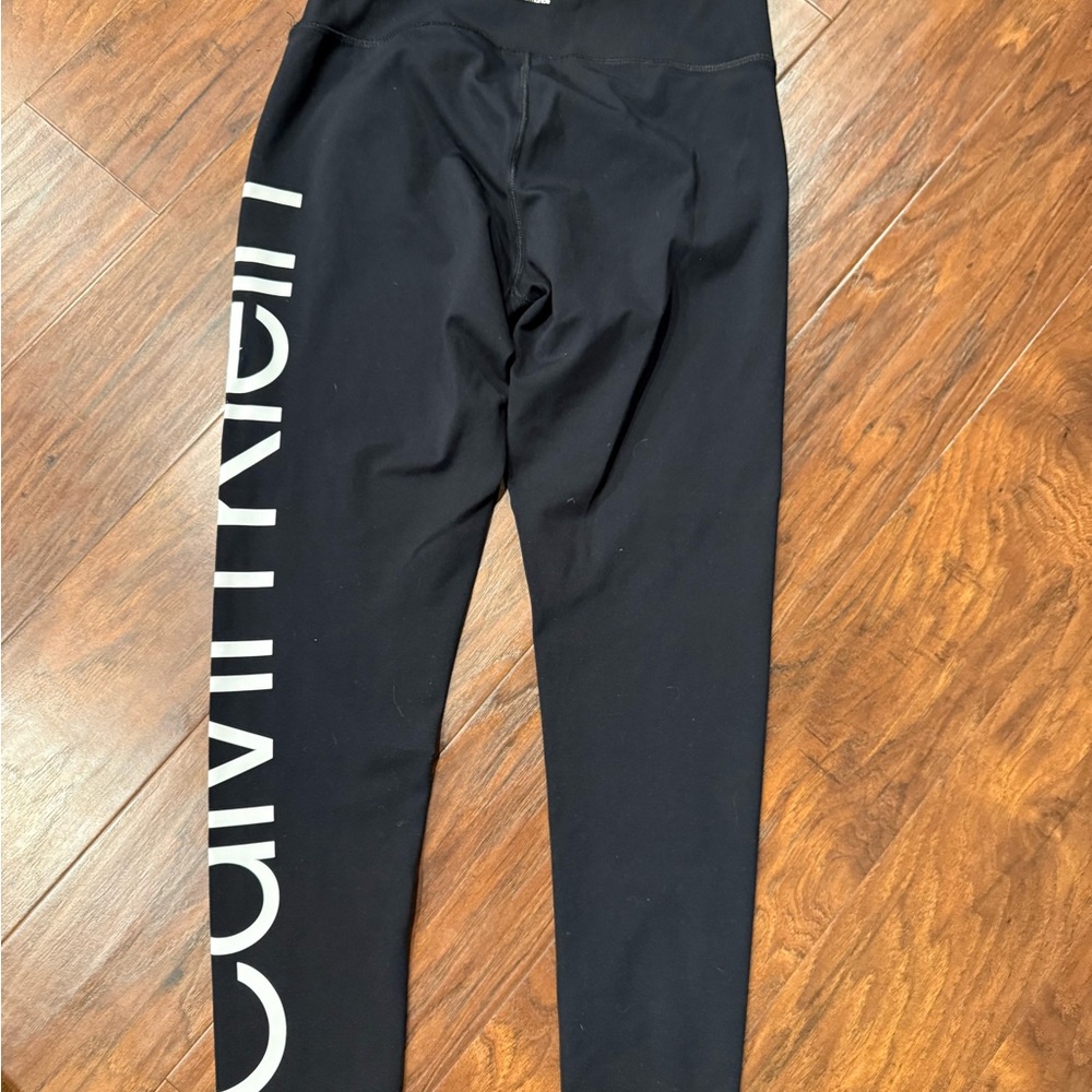 Calvin Klein Black Logo Leggings - Picture 5 of 5